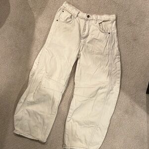 Free People mid rise barrel jean